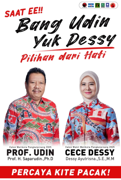 KBOBABEL.COM (PANGKALPINANG) — Dukungan politik terus mengalir untuk pasangan Prof. Dr. Saparudin (Prof. Udin) dan Cece Desi menjelang Pilkada ulang Kota Pangkalpinang 2025. Kali ini, giliran Partai Kebangkitan Bangsa (PKB) yang secara resmi menyatakan dukungan penuh terhadap pasangan ini. Pernyataan itu disampaikan langsung oleh Ketua DPW PKB Bangka Belitung, M. Tanwin, dalam konferensi pers yang digelar pada Selasa (16/7).