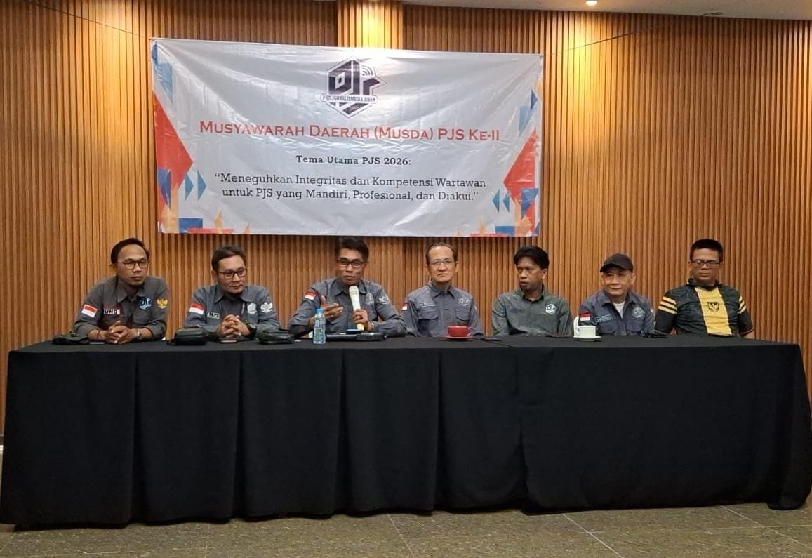 KBOBABEL.COM (PANGKALPINANG) – Ketua Umum Dewan Pimpinan Pusat Pro Jurnalismedia Siber (DPP PJS), Mahmud Marhaba, secara resmi membuka Musyawarah Daerah (Musda) ke-2 Dewan Pimpinan Daerah (DPD) PJS Bangka Belitung, di gelar di Tan Kastel Pangkalpinang, Sabtu (7/2/2026).