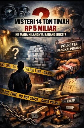 KBOBABEL.COM (Pangkalpinang) – Penanganan kasus dugaan penyelundupan balok timah ilegal di Pangkalpinang kian menuai sorotan tajam. Jum'at (10/4/2026)