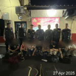 KBOBABEL.COM (TANGERANG) -- Tim patroli Perintis Presisi Polres Metro Tangerang Kota, Polda Metro Jaya mengamankan delapan remaja karena diduga hendak tawuran di kawasan sekitar kolong Tol Buaran Indah, Kecamatan Tangerang, Kota Tangerang, Banten. Minggu (27/4/2025).