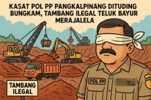Kasat Pol PP Pangkalpinang Dituding Bungkam, Tambang Ilegal Teluk Bayur Merajalela