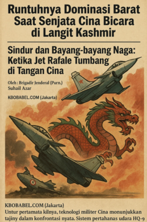 KBOBABEL.COM (Jakarta) - Operasi udara “Sindur” yang diluncurkan India ke wilayah Pakistan telah mencatatkan salah satu momen paling mengejutkan dalam sejarah konflik militer Asia Selatan. Tidak hanya karena skala serangannya yang masif dan teknologi tinggi yang dikerahkan oleh India, tetapi justru karena hasil akhirnya: kekalahan telak yang mengoyak harga diri militer India—dan lebih luas lagi, reputasi teknologi pertahanan Barat.