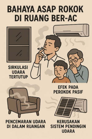 Asap Rokok di Ruang Ber-AC: Bahaya Tersembunyi yang Mengancam Kesehatan