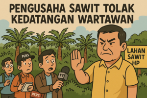 Bos Sawit Acan Tolak Wartawan, Dugaan Kuasai Ratusan Hektar Lahan Hutan Produksi Tanpa Legalitas