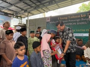 Basit Cinda Santuni Anak Yatim Piatu, Didoakan Jadi Wali Kota Pangkalpinang