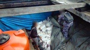 Kandas di Pangkalbalam, Timah Ilegal 47,5 Ton Dipindahkan TNI AL dengan Kapal Kayu