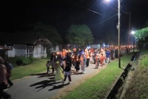 PT Timah Tbk Dukung Tradisi Pawai Obor Masjid Al Inayah di Tahun Baru Islam