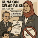 Kasus dugaan penggunaan gelar palsu oleh Wakil Gubernur Kepulauan Bangka Belitung, Helliyana, kini memasuki babak baru yang menggemparkan. Mantan Dekan Fakultas Hukum Universitas Azzahra, Dr. Sulhan, S.H., M.H., secara terbuka mengungkap bahwa tidak ditemukan jejak akademik atas nama Helliyana di institusi tempat ia pernah menjabat. Pengakuan tersebut memperkuat dugaan bahwa gelar Sarjana Hukum (SH) yang tercantum dalam identitas resmi Wakil Gubernur tersebut adalah palsu.Rabu (11/6/2025).