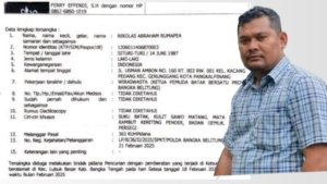 Sempat Diisukan DPO Pencurian Sawit, NAR Malah Diduga Curi Ekskavator Milik Terpidana Korupsi 300 Triliun