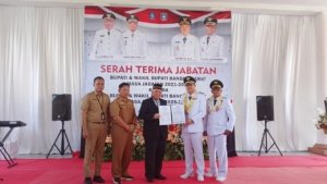 Tongkat Estafet Kepemimpinan Bangka Barat Resmi Berpindah, Sukirman Titip Daerah ke Markus-Yus Derahman