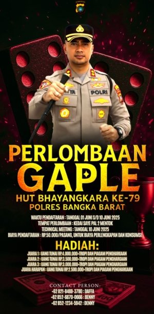 HUT Bhayangkara ke-79 Dimeriahkan dengan Turnamen Gaple, Hadiah Jutaan Rupiah Menanti!