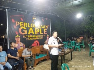 Pemkab Bangka Barat dan Polres Sukses Gelar Turnamen Gaple Meriahkan HUT Bhayangkara ke-79