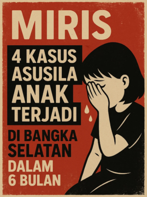 Miris, 4 Kasus Asusila Anak Terjadi di Bangka Selatan dalam 6 Bulan
