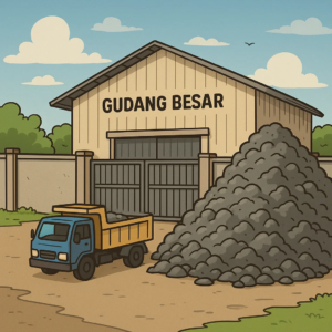 Gudang Besar Bos Popo di Belitung Diduga Jadi Pusat Penampungan Pasir Timah Ilegal