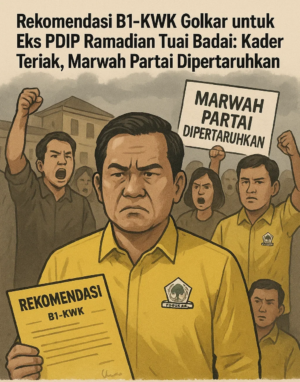Rekomendasi B1-KWK Golkar untuk Eks PDIP Ramadian Tuai Badai: Kader Teriak, Marwah Partai Dipertaruhkan