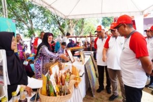 Ribuan Warga Serbu Bazar UMKM HUT ke-49 PT Timah di Kundur, Pelaku Usaha Lokal Sumringah