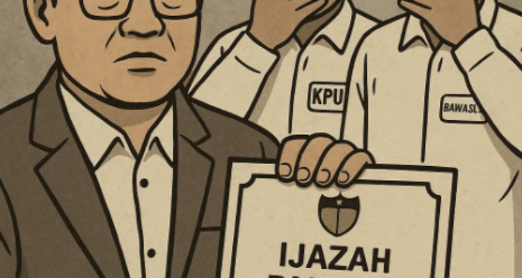 KBOBABEL.COM (Bangka) – Dugaan penggunaan ijazah Paket C bermasalah oleh salah satu bakal calon Bupati Bangka, Rato Rusdianto (RR), kembali mengemuka dan menyita perhatian publik. Namun hingga Rabu (16/7/2025), Komisi Pemilihan Umum (KPU) dan Badan Pengawas Pemilu (Bawaslu) Kabupaten Bangka tetap memilih diam, meski telah diminta memberikan klarifikasi secara resmi oleh awak media.
