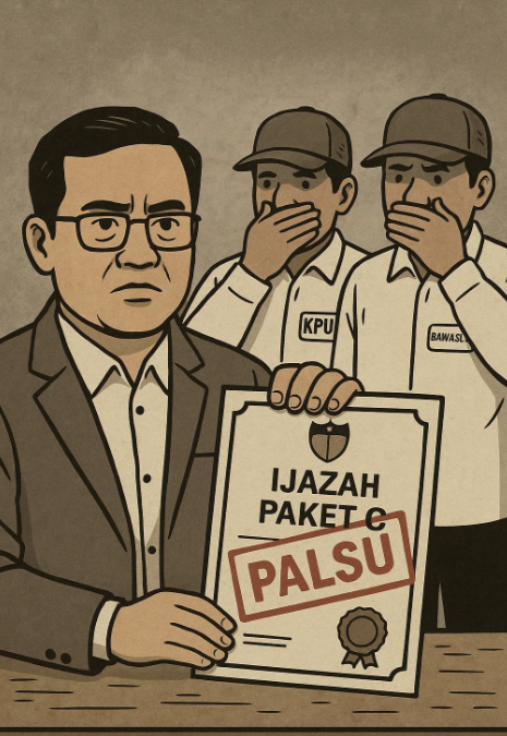 KBOBABEL.COM (Bangka) – Dugaan penggunaan ijazah Paket C bermasalah oleh salah satu bakal calon Bupati Bangka, Rato Rusdianto (RR), kembali mengemuka dan menyita perhatian publik. Namun hingga Rabu (16/7/2025), Komisi Pemilihan Umum (KPU) dan Badan Pengawas Pemilu (Bawaslu) Kabupaten Bangka tetap memilih diam, meski telah diminta memberikan klarifikasi secara resmi oleh awak media.