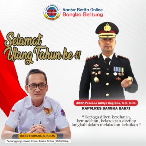 Kapolres Bangka Barat Rayakan Ulang Tahun, Jurnalis Babel: Sosok yang Responsif dan Humanis