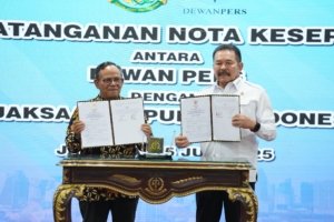 Kejaksaan RI dan Dewan Pers Sepakati MoU, Perkuat Sinergi Penegakan Hukum dan Kebebasan Pers