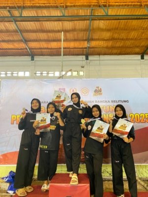 Santri Bahrul Ulum Sungailiat Bersinar di Babel Pencak Silat Championship