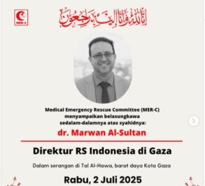 Israel Hantam Gaza, Direktur Rumah Sakit Indonesia dan Keluarganya Tewas