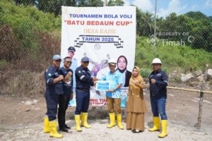 PT Timah Dukung Turnamen Voli Batu Bedaun Cup, Gairahkan Semangat Pemuda Bangka Selatan