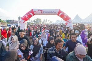 Ribuan Warga Belinyu Meriahkan Pekan Sehat HUT ke-49 PT Timah, Hadiah Utama 10 Motor