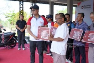 PT Timah Serahkan Mesin Pemipil Jagung Pertama di Belitung Timur untuk Kelompok Tani Bina Tani