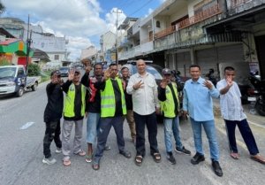 Paslon Nomor 4 Sapa Pedagang di Sungailiat, Komitmen Bangun Bangka yang Bersih dan Berpihak ke Rakyat