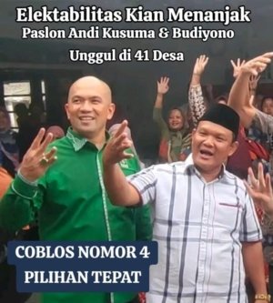 Survei JMPPI: Andi Kusuma–Budiyono Unggul di 41 Desa Menjelang Pilkada Ulang Bangka 2025