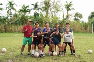 PT Timah Bantu SSB Tunas Mandiri Desa Rias, Dorong Lahirnya Bibit Unggul Sepak Bola Babel