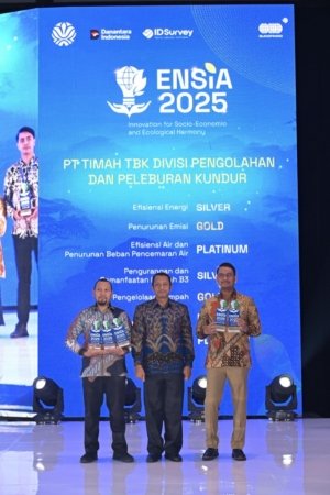 PT Timah dan Anak Usaha Borong 20 Penghargaan ENSIA 2025 di Jakarta
