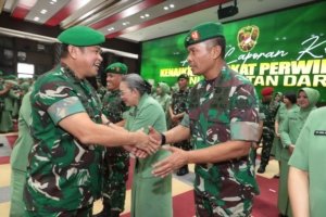 Kasad Maruli Simanjuntak Pimpin Laporan Korps Kenaikan Pangkat 65 Pati TNI AD