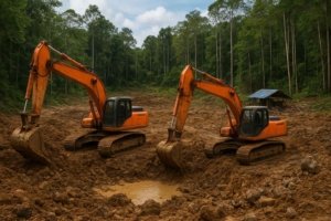 Tambang Ilegal di Hutan Produksi Lasar Diduga Milik Oknum Polisi, Polda Babel Diminta Usut Tuntas