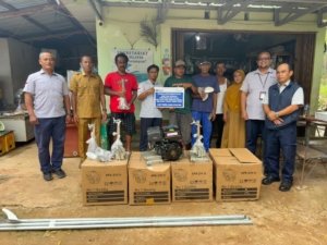 PT Timah Bantu Empat Nelayan Belitung Timur dengan Mesin Ketinting Pasca Kecelakaan Laut