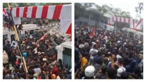 Demo Aliansi Tambang Rakyat Bersatu di Kantor PT Timah Berakhir Ricuh, Polisi Tembakkan Gas Air Mata