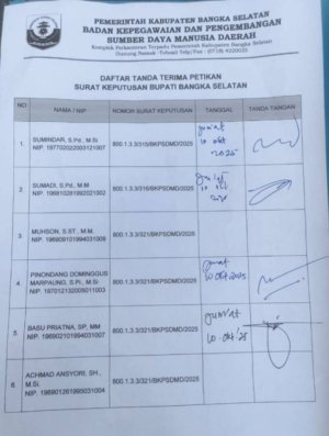 Isu Panas di Pemkab Basel, 6 Kepala Dinas Mendadak Di-nonjob