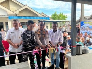 Jurnalis Babel Bangun Rumah Layak Huni di Tuatunu, Danlanal dan Kapolresta Pangkalpinang Apresiasi Aksi Sosial