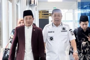 Gubernur Hidayat Arsani Antar Kepulangan Menag RI Usai Peresmian SETIAKIN di Babel