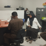 Caption : DI oknum wartawan media online di Bangka Belitung saat dikonfirmasi oleh Satpol PP Pemprov Babel terkait kedatangan ke KI Babel