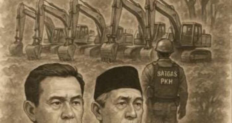 KBOBABEL.COM (PANGKALPINANG)  – Operasi besar-besaran Satgas Penataan Kawasan Hutan (PKH) yang dibentuk langsung Presiden Prabowo Subianto kembali membuahkan hasil signifikan. Senin (24/11/2025)
