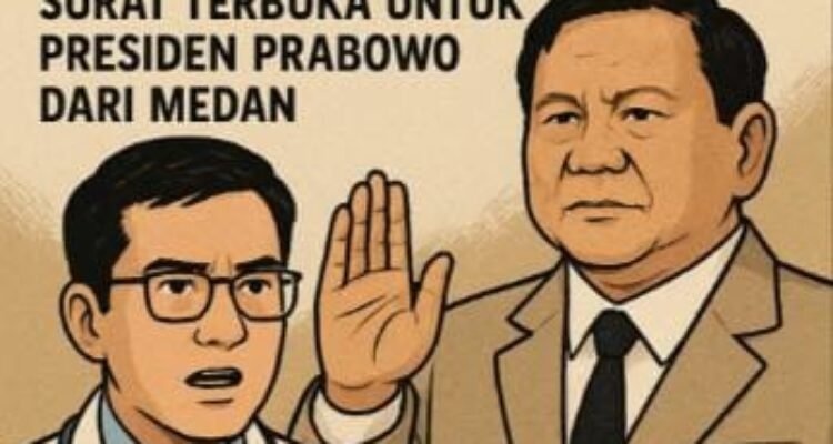 Medan) — Gelombang kegelisahan dunia kedokteran kembali mencuat ke permukaan. Kali ini datang melalui sebuah surat terbuka yang ditujukan langsung kepada Presiden Republik Indonesia, Prabowo Subianto. Surat tersebut ditandatangani dr. Rizky Adriansyah, SpA, SubspKardio, seorang dokter spesialis jantung anak, yang menyuarakan penolakan terhadap dugaan kriminalisasi profesi dokter dalam kasus yang menimpa dr. Ratna Setia Asih SpA, dokter spesialis anak yang berpraktik di Provinsi Kepulauan Bangka Belitung. Selasa (25/11/2025)