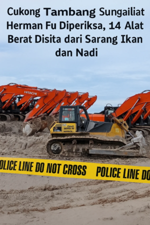 Cukong Tambang Sungailiat Herman Fu Diperiksa, 14 Alat Berat Disita dari Sarang Ikan dan Nadi
