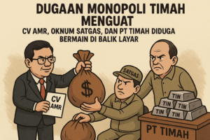 Dugaan Monopoli Timah Menguat: CV AMR, Oknum Satgas, dan PT Timah Diduga Bermain di Balik Layar