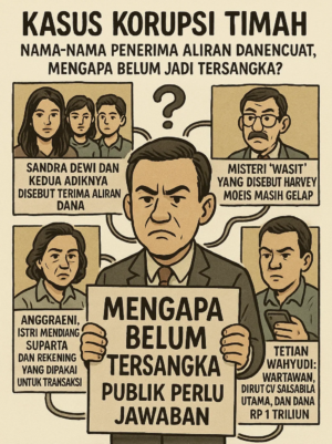 Kasus Korupsi Timah: Nama-Nama Penerima Aliran Dana Mencuat, Mengapa Belum Jadi Tersangka?