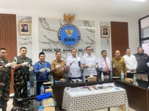 BNNP Babel Gelar Operasi Terpadu, Dua Wilayah Rawan Narkoba Jadi Fokus Penindakan
