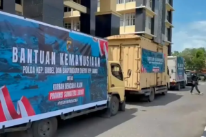 Polda Babel Kirim 16,5 Ton Bantuan Logistik untuk Korban Bencana di Sumatera Barat