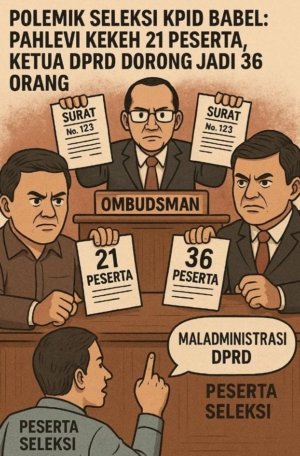 Pahlevi Ngotot 21 Peserta FPT KPID Babel, Ketua DPRD Akomodir Minta Jadi 36 Orang 