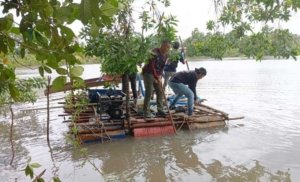 Diduga Dibeking Oknum Aparat, Ponton Timah Nekat Beroperasi di Kolong PDAM Air Serkuk